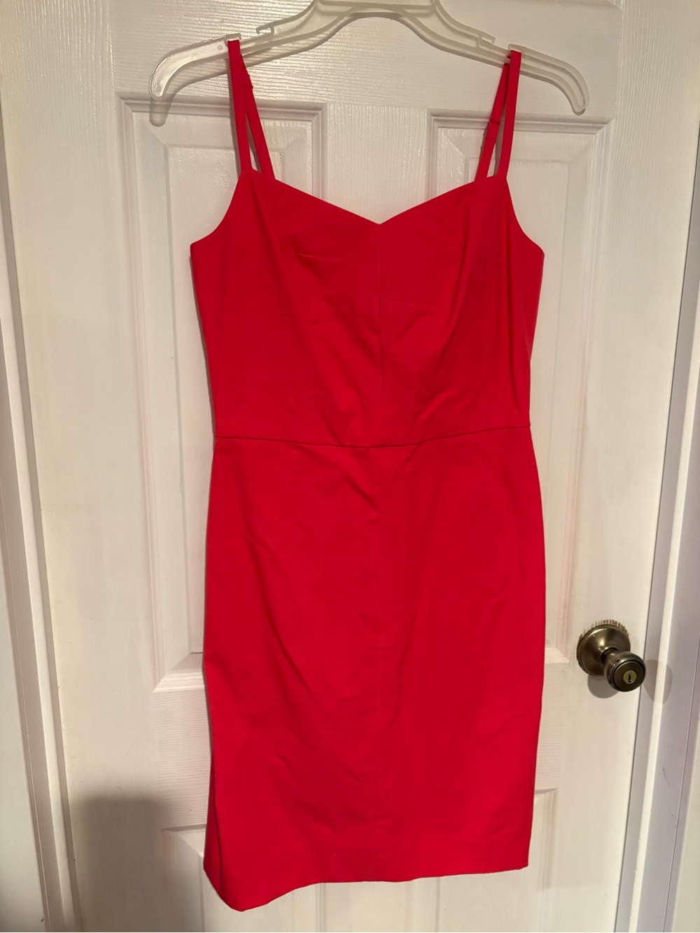 Banana Republic Red Double-Strap Sheath Dress